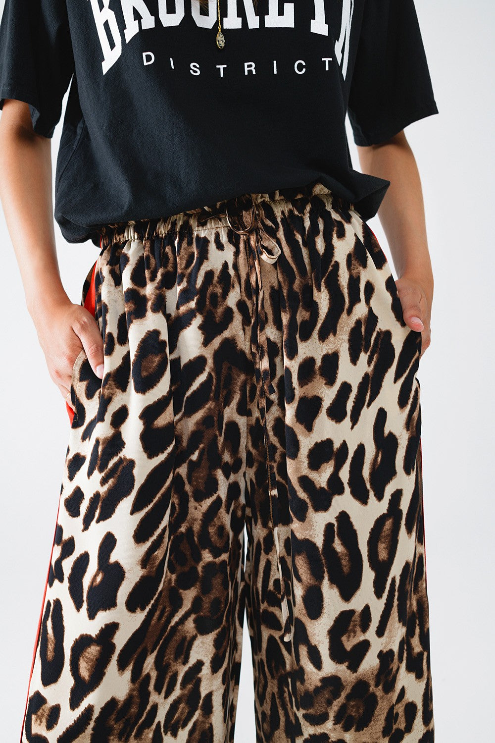 Zara Leopard Track Pants