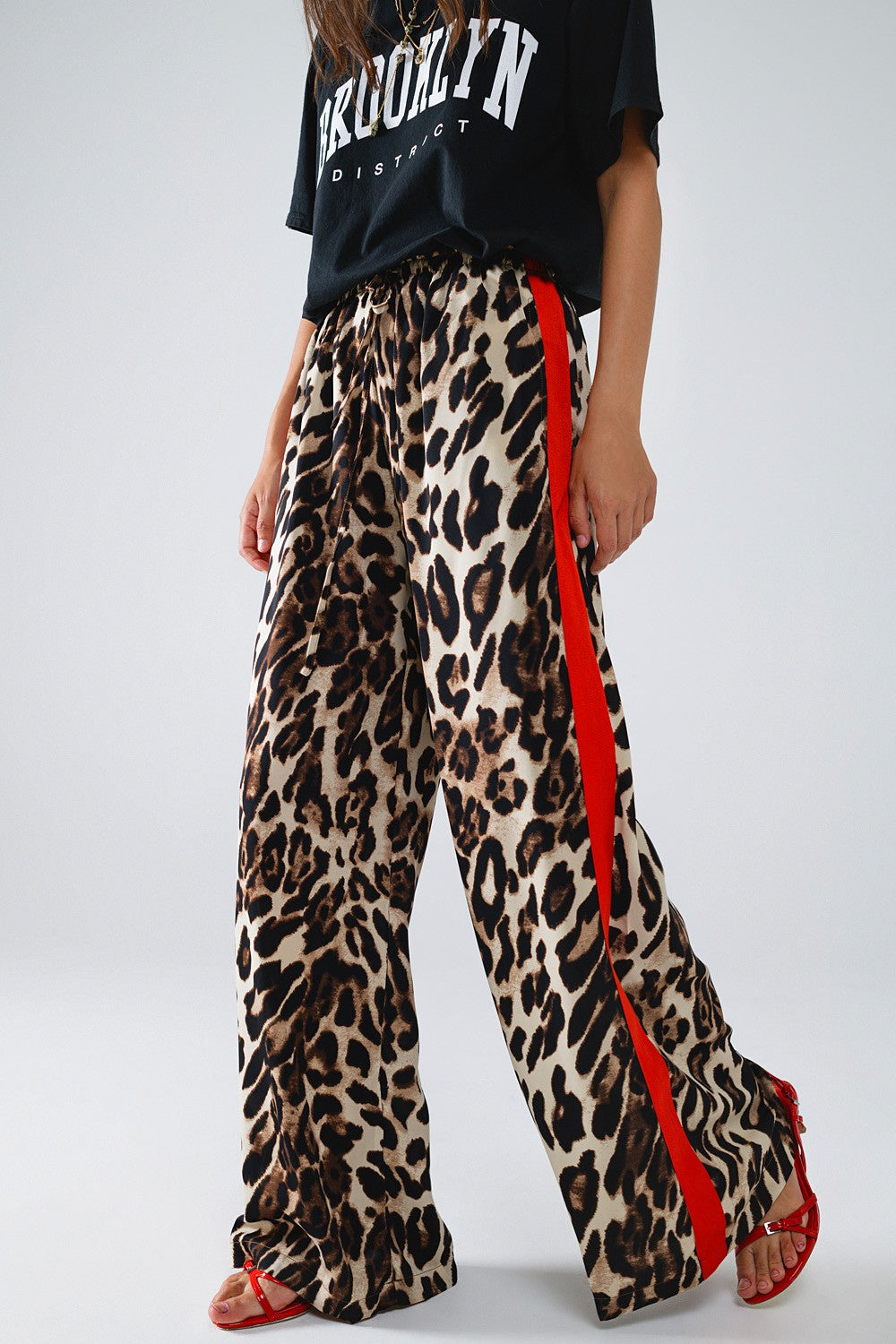 Zara Leopard Track Pants