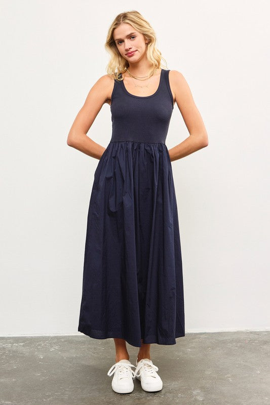 Java Shirred Waist Flare Dress