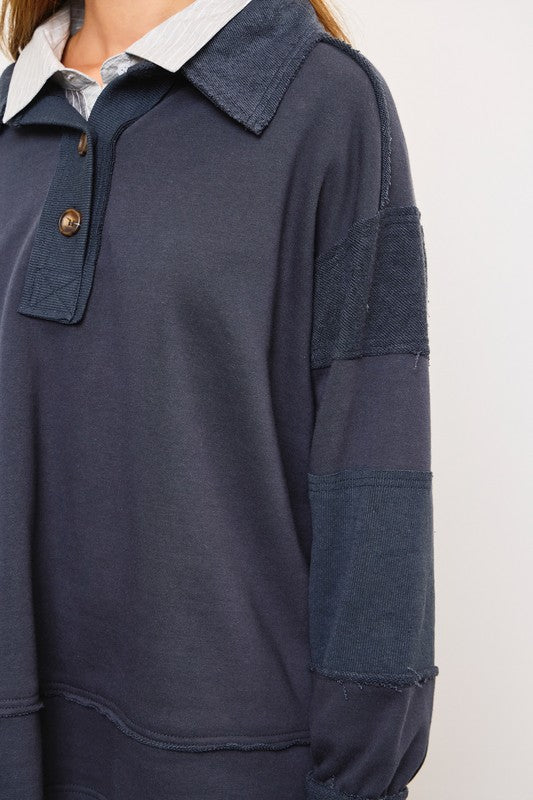 Leslie Wide V Neck Top