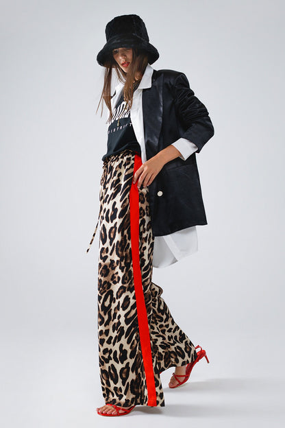 Zara Leopard Track Pants