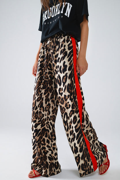 Zara Leopard Track Pants
